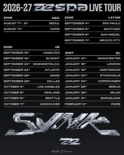 aespa韓国ソウルコンサート2026チケット代行