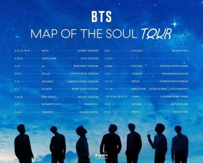 [コンサートツアー情報] 防弾少年団（BTS）2020ワールドツアー日程を発表✨