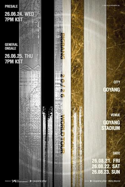 BIGBANG韓国コンサート2026