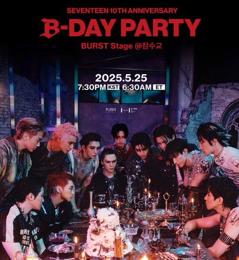 SEVENTEEN記念公演「B-DAY PARTY:BURST STAGE @잠수교」チケット代行